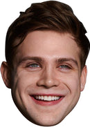 Leo Woodall Celebrity Face Mask Fancy Dress Cardboard Costume Mask