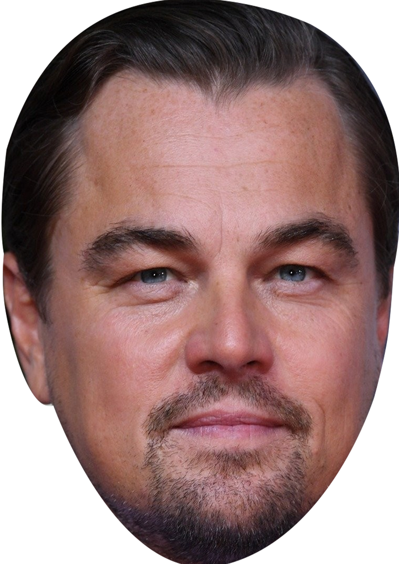 Leonardo DiCaprio 2025 Celebrity Face Mask Fancy Dress Cardboard Costume Mask