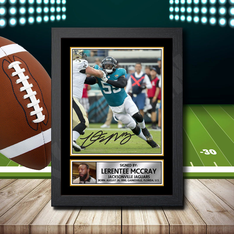 Lerentee Mccray – Printed Signature NFL Star Print – Lerentee Mccray