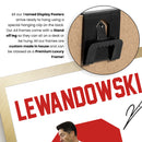 Robert Lewandowski Signed Poster Print – Poland National Team Striker Tribute Wall Art with Signature & Jersey Number 9 – Legendary Forward Memorabilia for Football Fans & Collectors