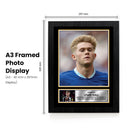 Lewis Hall Signed Autographed Portrait Poster Print – Newcastle United F.C. & England – Authentic Premier League Football Memorabilia