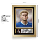 Lewis Hall Signed Autographed Portrait Poster Print – Newcastle United F.C. & England – Authentic Premier League Football Memorabilia