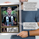 Lewis Hall Signed Autograph Poster Print – Newcastle United FC Memorabilia – Gift for Fans & Collectors