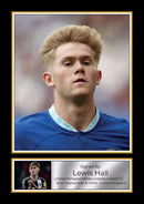 Lewis Hall Signed Autographed Portrait Poster Print – Newcastle United F.C. & England – Authentic Premier League Football Memorabilia
