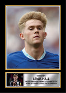 Lewis Hall Signed Autographed Portrait Poster Print – Newcastle United F.C. & England – Authentic Premier League Football Memorabilia