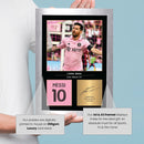 Lionel Messi Signed Poster Print – Inter Miami CF Tribute Wall Art with Signature & Jersey Number – Argentina Legend Memorabilia for Fans & Collectors