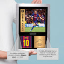 Lionel Messi Signed Poster Print – FC Barcelona La Liga Legend Wall Art with Signature & Jersey Number – Argentina Forward Memorabilia for Fans & Collectors