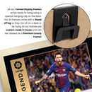 Lionel Messi Signed Poster Print – FC Barcelona La Liga Legend Wall Art with Signature & Jersey Number – Argentina Forward Memorabilia for Fans & Collectors