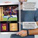 Lionel Messi Signed Poster Print – FC Barcelona La Liga Legend Wall Art with Signature & Jersey Number – Argentina Forward Memorabilia for Fans & Collectors