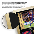 Lionel Messi Signed Poster Print – FC Barcelona La Liga Legend Wall Art with Signature & Jersey Number – Argentina Forward Memorabilia for Fans & Collectors