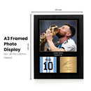 Lionel Messi Signed Poster Print – Argentina World Cup Victory Wall Art with Signature & Jersey Number – PSG Forward Memorabilia for Fans & Collectors