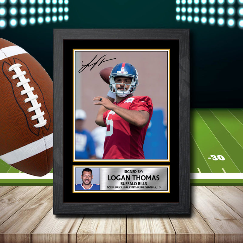 Logan Thomas 1 – Printed Signature NFL Star Print – Logan Thomas 1