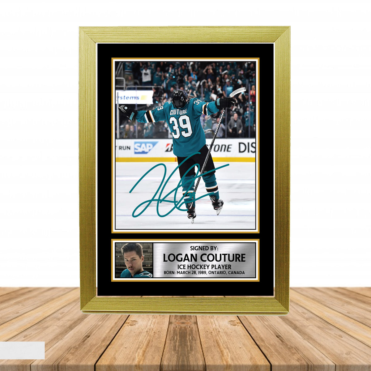 Logan Couture Ice Hockey Printed Signature Poster Print Gift