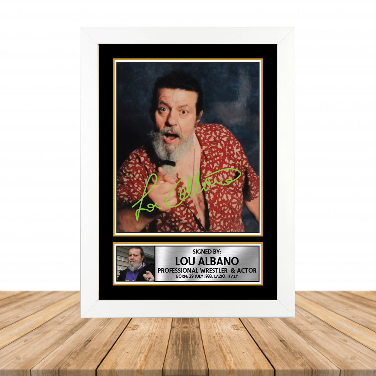 Lou Albano M876 Television Printed Signature Poster Print Gift