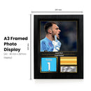 Lucas Perri Printed Signed Poster – Leeds United FC & Brazil Goalkeeper Tribute Wall Art with Jersey & Bio Plaque – Premier League Football Memorabilia for Fans & Collectors