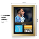 Lucas Perri Printed Signed Poster – Leeds United FC & Brazil Goalkeeper Tribute Wall Art with Jersey & Bio Plaque – Premier League Football Memorabilia for Fans & Collectors