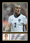 Lucy Bronze Poster Print – England & Chelsea Football Legend  – Framed or Unframed – Gift for Women’s Football Fans
