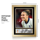 Lucy Bronze Signed Autograph Poster Print – England Women’s National Football Legend – Iconic Soccer Memorabilia Gift