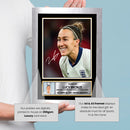 Lucy Bronze Signed Autograph Poster Print – England Women’s National Football Legend – Iconic Soccer Memorabilia Gift