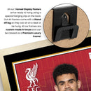 Luis Díaz Signed Autographed Portrait Poster Print – Liverpool F.C. & Colombia National Team – No. 7 Home Kit Football Memorabilia Wall Art