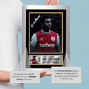 Luis Guilherme Signed Autograph Poster Print – West Ham United F.C. – Brazil Wonderkid Collectible – Gift for Fans & Collectors