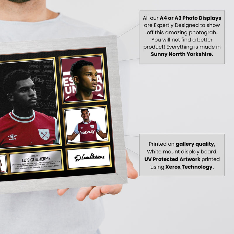 Luis Guilherme Limited Edition Signed Football Poster Print