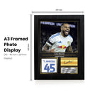 Lukas Nmecha Signed Football Memorabilia – Framed Autograph Display with Leeds United Tribute – Collector’s Gift for Fans