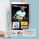 Lukas Nmecha Signed Football Memorabilia – Framed Autograph Display with Leeds United Tribute – Collector’s Gift for Fans