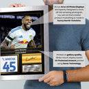 Lukas Nmecha Signed Football Memorabilia – Framed Autograph Display with Leeds United Tribute – Collector’s Gift for Fans