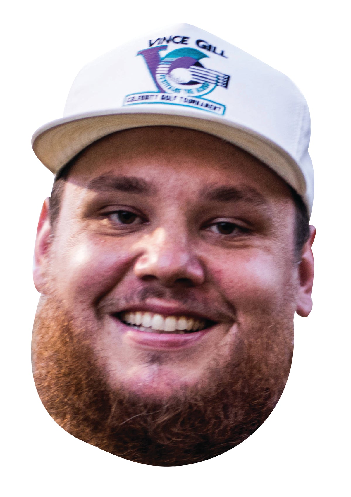 Luke Combs Face Mask – Fancy Dress Cardboard Costume Mask – Luke Combs Face Mask