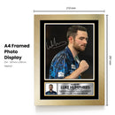 Luke Humphries Darts Poster Print – Cool Hand Luke Professional Darts Player Signature Style Wall Art – PDC World Champion Memorabilia Gift for Darts Fans