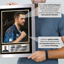 Luke Humphries Darts Poster Print – Cool Hand Luke Professional Darts Player Signature Style Wall Art – PDC World Champion Memorabilia Gift for Darts Fans