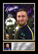 Luke Littler Signed Autograph Poster Print – PDC World Champion Darts – Sports Memorabilia Gift for Fans
