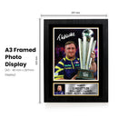 Luke Littler Printed Signed Poster Print – World Darts Champion 2026 Trophy Celebration Wall Art – Autograph Style Darts Memorabilia Collectible
