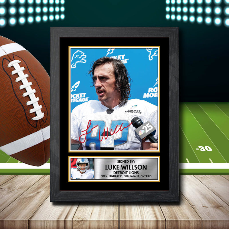 Luke Willson – Printed Signature NFL Star Print – Luke Willson