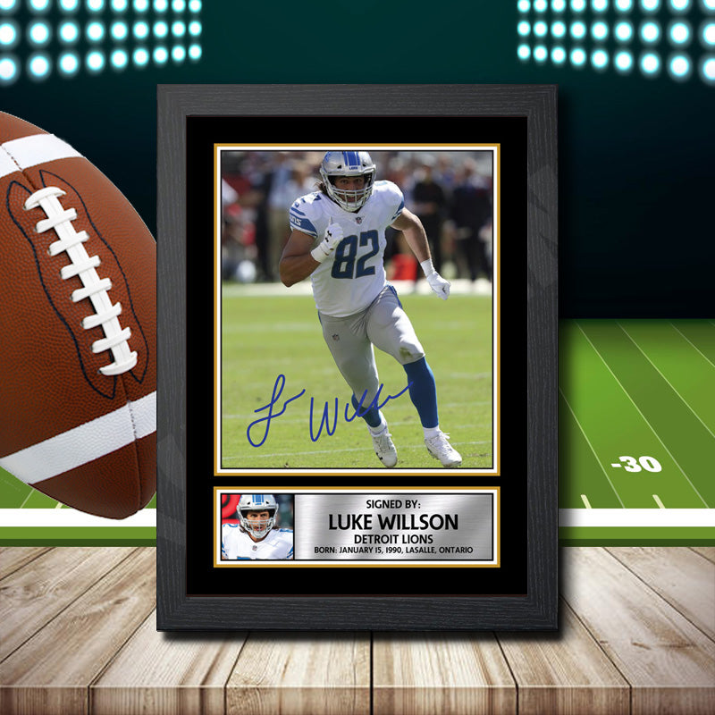 Luke Willson 2 – Printed Signature NFL Star Print – Luke Willson 2