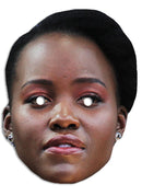 Lupita Nyongo Celebrity Face Mask Fancy Dress Cardboard Costume Mask