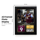 Lyle Foster Printed Signed Poster – Burnley FC & South Africa Forward Tribute Wall Art with Jersey & Bio Plaque – Premier League Football Memorabilia for Fans & Collectors