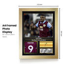 Lyle Foster Printed Signed Poster – Burnley FC & South Africa Forward Tribute Wall Art with Jersey & Bio Plaque – Premier League Football Memorabilia for Fans & Collectors