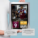 Lyle Foster Printed Signed Poster – Burnley FC & South Africa Forward Tribute Wall Art with Jersey & Bio Plaque – Premier League Football Memorabilia for Fans & Collectors