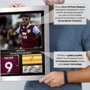 Lyle Foster Printed Signed Poster – Burnley FC & South Africa Forward Tribute Wall Art with Jersey & Bio Plaque – Premier League Football Memorabilia for Fans & Collectors