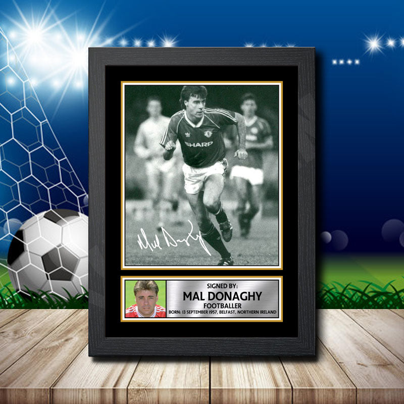 Mal Donaghy 1 Printed Signature Footballers Star Poster Print Framed Wall Art Gift – Mal Donaghy 1 Printed Signature Footballers Star Poster Print