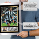 Malick Thiaw Printed Autograph Poster – Germany & Newcastle United Football Star Wall Art – Soccer Player Memorabilia Poster Print