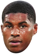 Marcus Rashford Face Mask 2026 – England Football Player Celebrity Card Face Mask – Celebrity Mask for Stag Do, Hen Night, Fancy Dress & Costume Parties – Funny Adult Card Mask