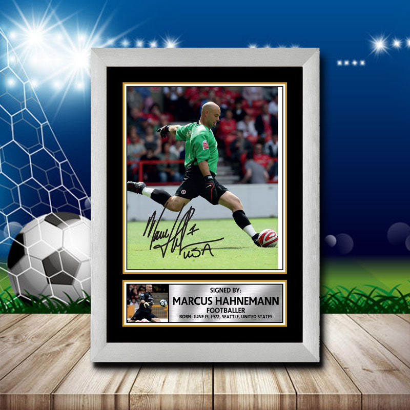 Marcus Hahnemann 2 Printed Signature Footballers Star Poster Print Framed Wall Art Gift – Marcus Hahnemann 2 Printed Signature Footballers Star Poster Print