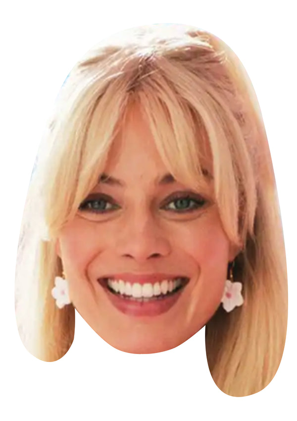 MARGOT ROBBIE BARBIE JB Celebrity Face Mask Fancy Dress Cardboard Costume Mask