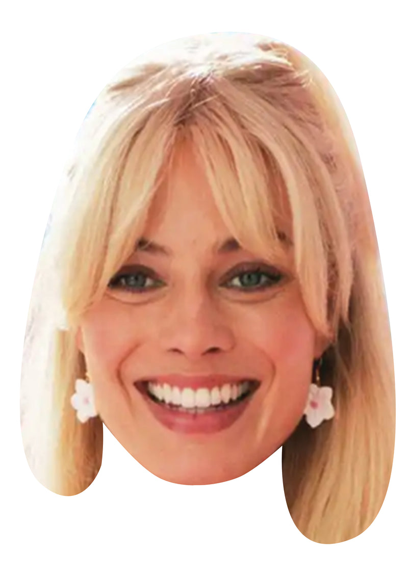 MARGOT ROBBIE BARBIE JB Celebrity Face Mask Fancy Dress Cardboard Costume Mask