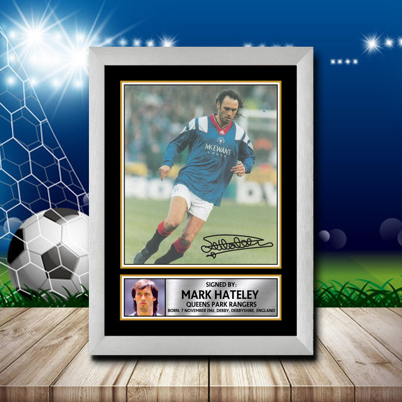 Mark Hateley 1 Printed Signature Footballers Star Poster Print Framed Wall Art Gift – Mark Hateley 1 Printed Signature Footballers Star Poster Print