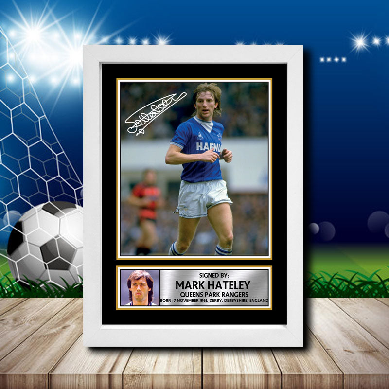 Mark Hateley 2 Printed Signature Footballers Star Poster Print Framed Wall Art Gift – Mark Hateley 2 Printed Signature Footballers Star Poster Print