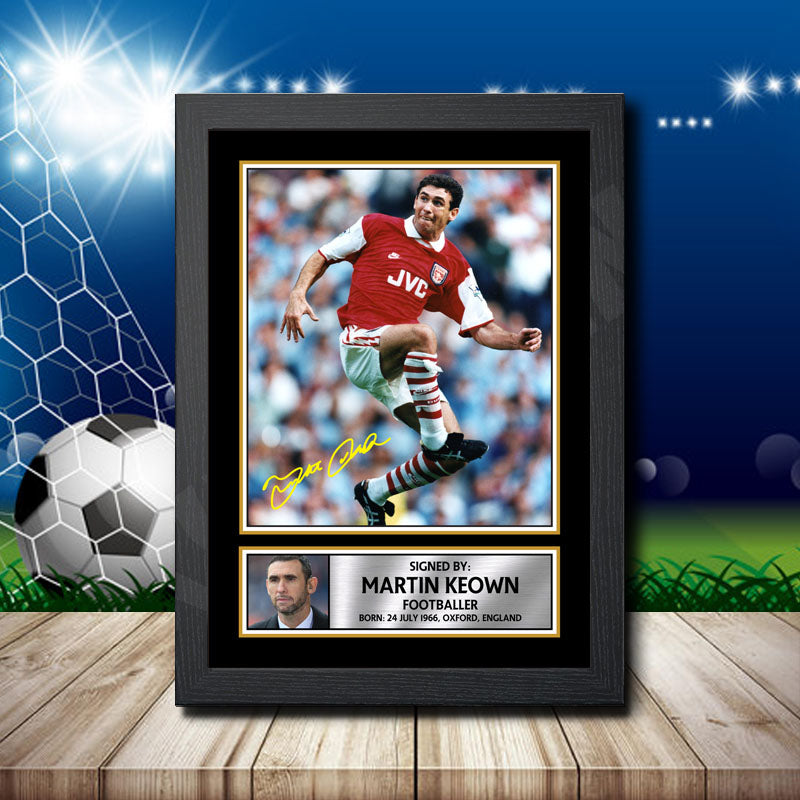Martin Keown Printed Signature Footballers Star Poster Print Framed Wall Art Gift – Martin Keown Printed Signature Footballers Star Poster Print